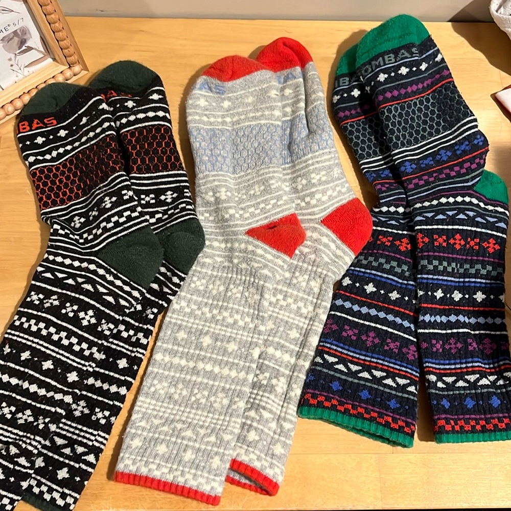 3 pair BOMBAS merino wool